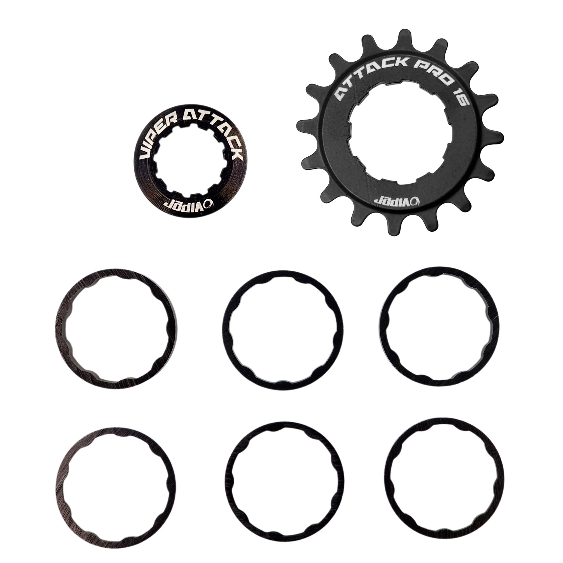 Adaptador Viper Single Speed Attack Pro Para Cubos Tipo Cassete (K7)